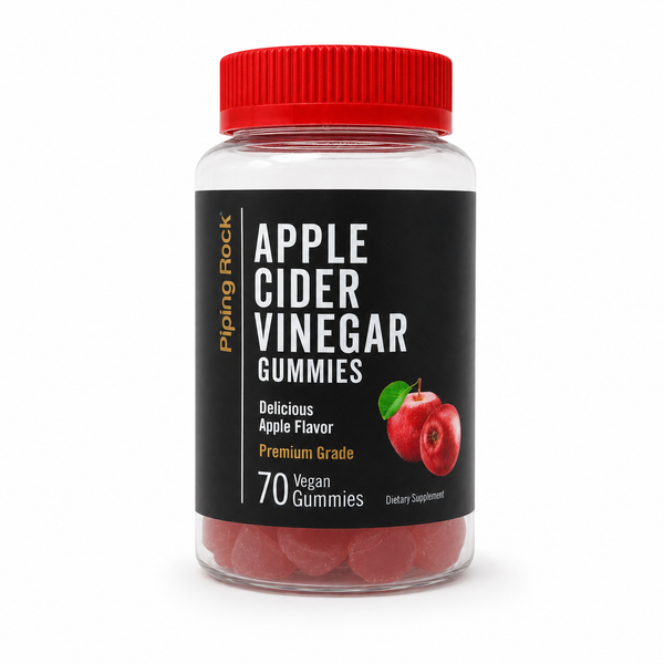 Piping Rock Apple Cider Vinegar Gummies, Apple Flavor — 70 Vegan Gummies — image 1