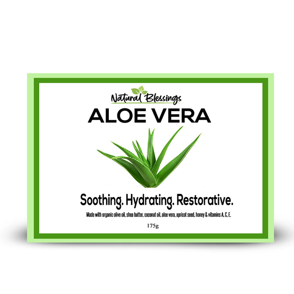 Natural Blessings Aloe Vera Soap Bar β Organic Handmade Skincare