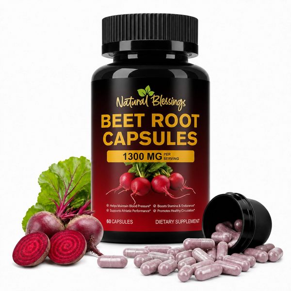 Organic Beet Root Capsules (1300mg)