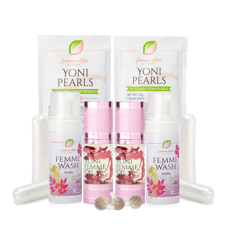 $60 - Femme Wash, Oil, & Yoni Pearls w/Gliders, get 1 FREE