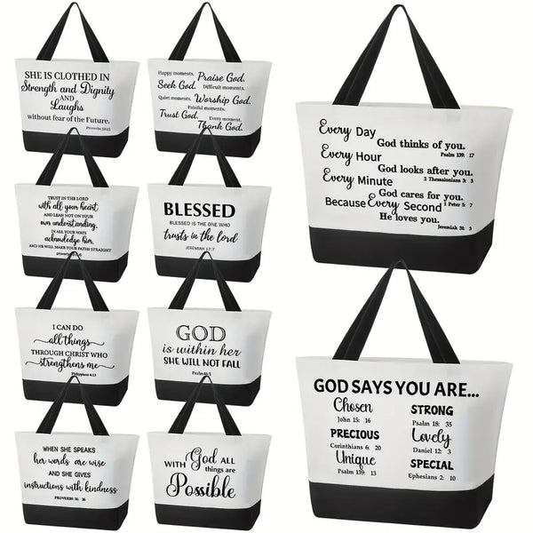 5pcs Christian Tote Bag