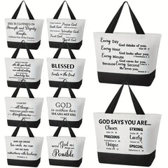 5pcs Christian Tote Bag
