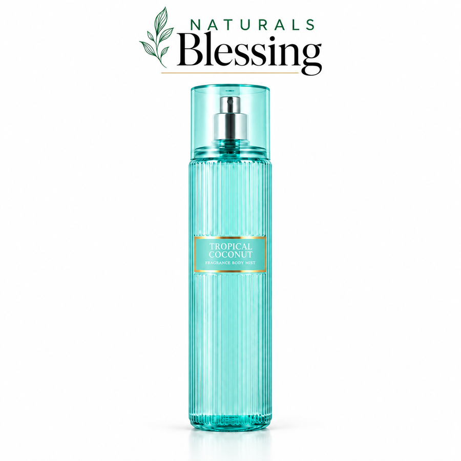 Naturals Blessing Tropical Coconut 8 fl oz body mist on white background