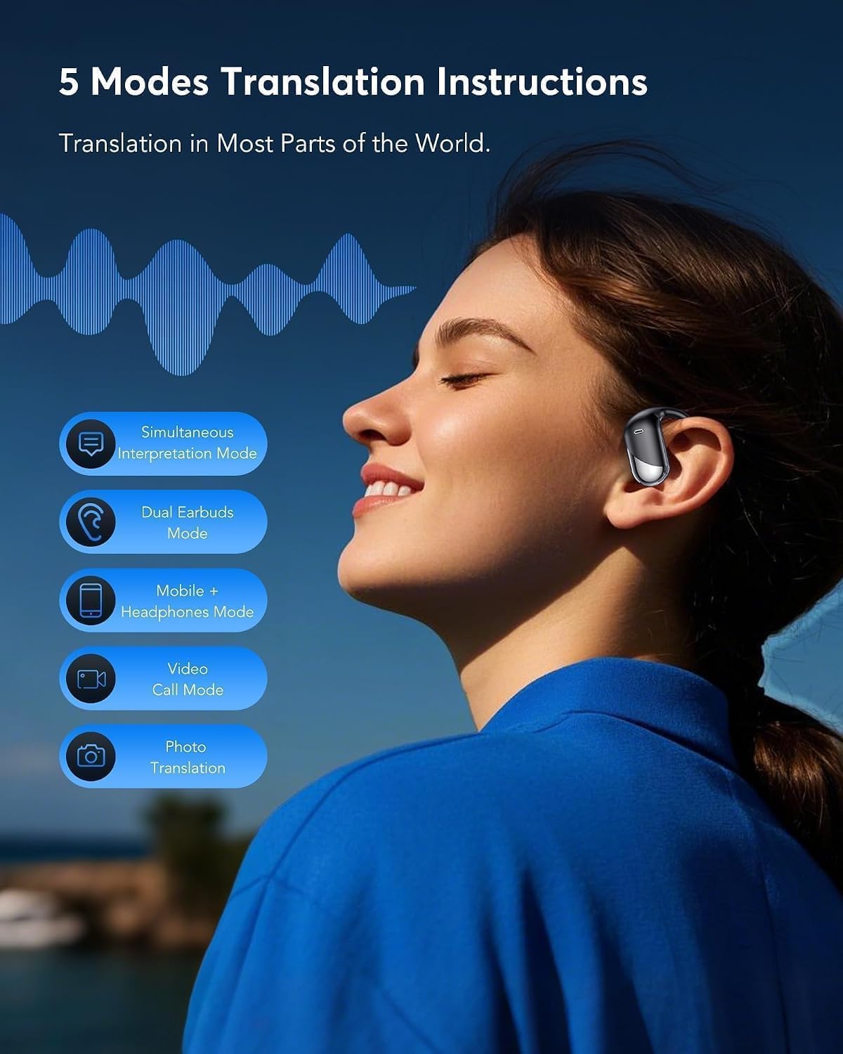Paekole AI Translation Earbuds for business and travel