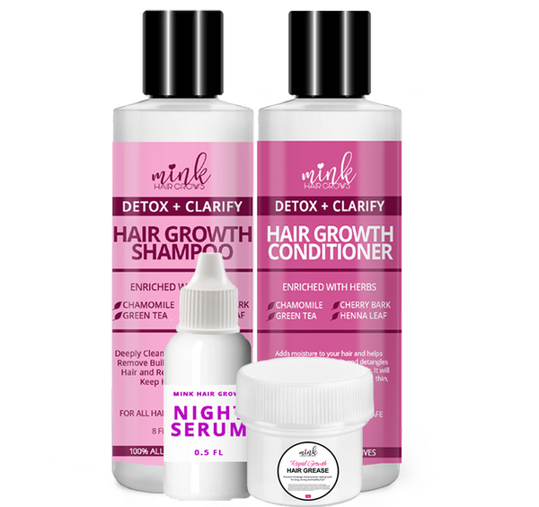 $50 BLACK FRIDAY DEAL - 8oz Shampoo & Conditioner w/Night Serum & Rapid Grease