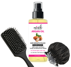 Argan Oil, Bonnet, Brush