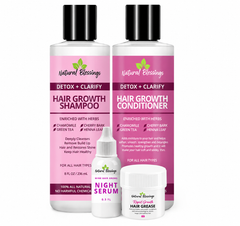 8oz Shampoo & Conditioner w/Night Serum & Rapid Grease