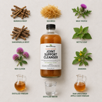 Joint Support ingredient layout with herbs and apple cider vinegar.