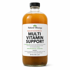 Multi Vitamin Support Cleanser 8 oz brown bottle.