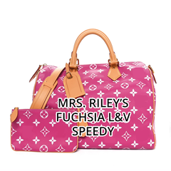 Mrs. Riley's Inspired Fuchsia L&V Bag