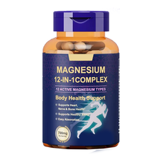 Natural Blessings Hair, Skin & Nails Magnesium Complex – 12-in-1 absorbable magnesium supplement for strong hair, glowing skin, and healthy nails.