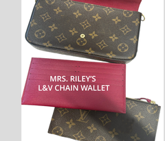 Mrs. Riley's  Inspired L&V Chain Wallet