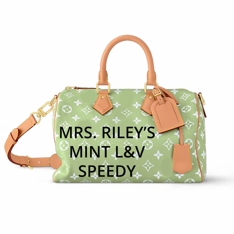 Mrs. Riley's  Inspired Mint L&V Bag