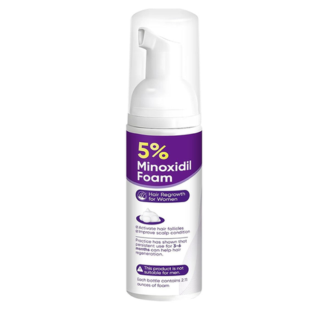 Natural Blessings Minoxidil 5% solution promoting fuller, thicker strands