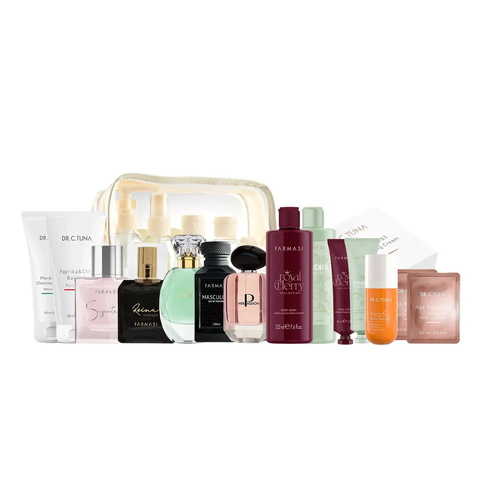 Natural Blessings Cherry Bomb Glow Kit with cherry body wash, Vitamin C serum, and paprika massage gel for glowing skin.