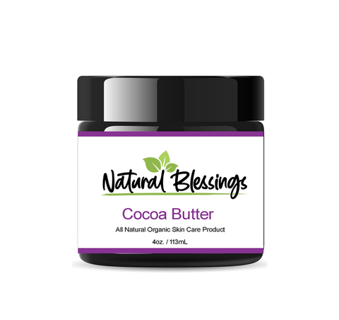 Natural Blessings Cocoa Butter moisturizer for dry skin, scars, and stretch marks