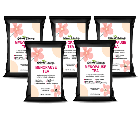 A soothing, all-natural herbal blend crafted to support women during every stage of menopause. Formulated to help balance hormones, ease hot flashes, calm mood swings, and promote restful sleep, this tea nurtures the body and mind with gentle plant-based ingredients. Naturally caffeine-free and designed to restore balance, comfort, and vitality.