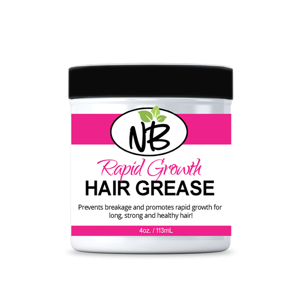 Lightweight herbal hair grease for growth, shine, and breakage prevention