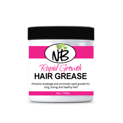 Lightweight herbal hair grease for growth, shine, and breakage prevention