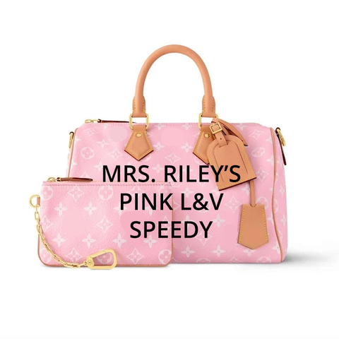 Mrs. Riley's Inspired Pink L&V Bag