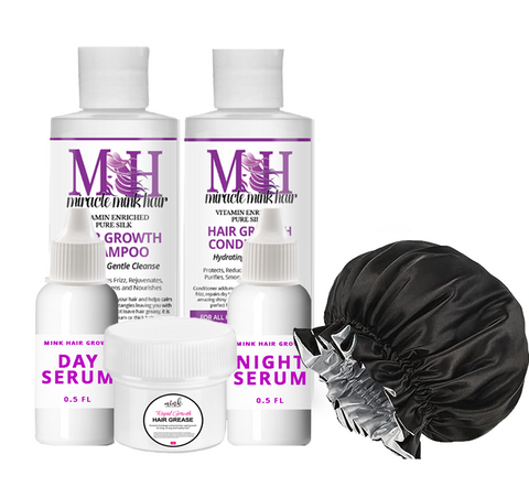 TSA Approved: Rapid Action Hair Growth Kit w/Free Satin Bonnet
