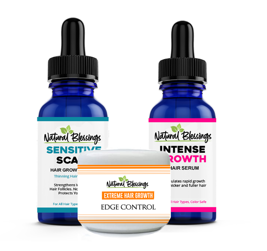 Day Serum bottle, Night Serum bottle, and round Edge Control jar.