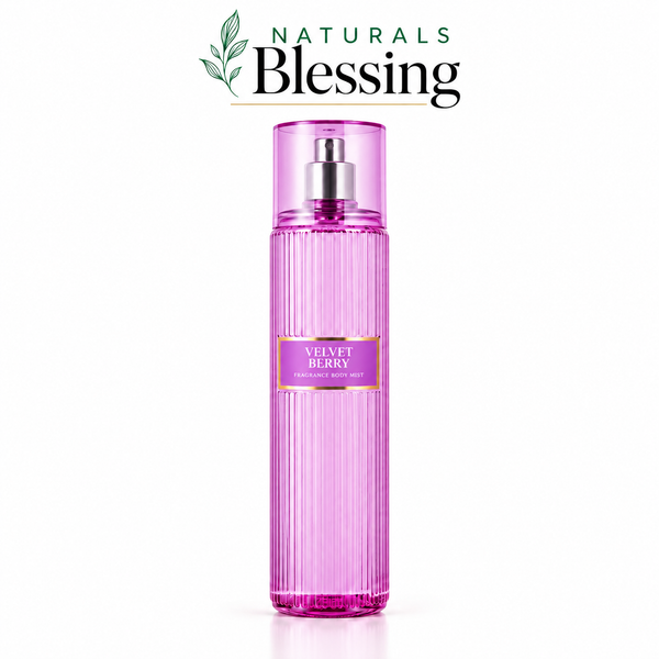 Naturals Blessing Velvet Berry 8 fl oz body mist on white background