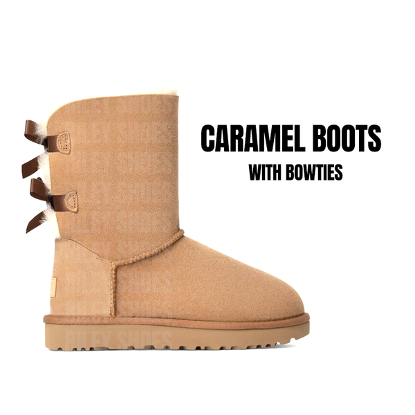 UGGCaramel Suede Sheepskin Sherpa Boots