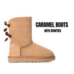 UGGCaramel Suede Sheepskin Sherpa Boots