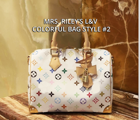 Mrs. Riley's  Inspired  L&V Colorful Bag Style Speedy