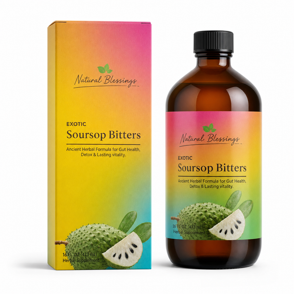 Exotic Soursop Bitters – Ancient Herbal Formula for Gut Health, Detox & Vitality