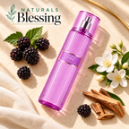 Naturals Blessing Velvet Berry 8 fl oz body mist on fragrance-inspired flat lay