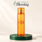 Naturals Blessing Juicy Mango 8 fl oz body mist on emerald pedestal