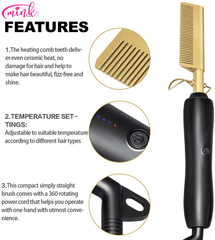 Electric Silk Press Hot Comb - Miracle Mink Hair Wholesale Inc