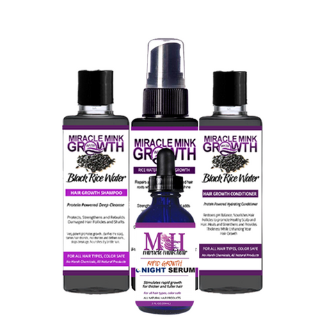 FLASH SALE! Growtein Combo w/FREE Rice Water (200 AVAIL) - Miracle Mink Hair Wholesale Inc