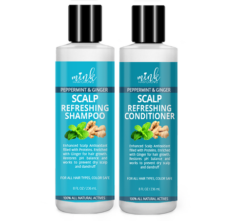 Peppermint + Ginger Anti-Dandruff Shampoo & Conditioner