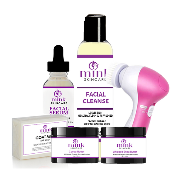 Skincare Enhancement Kit w/FREE Facial Brush & Goat Milk Soap
