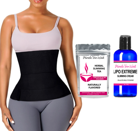 Lipo Cream & (GLP-1) Slimming Tea w/Slimming Wrap