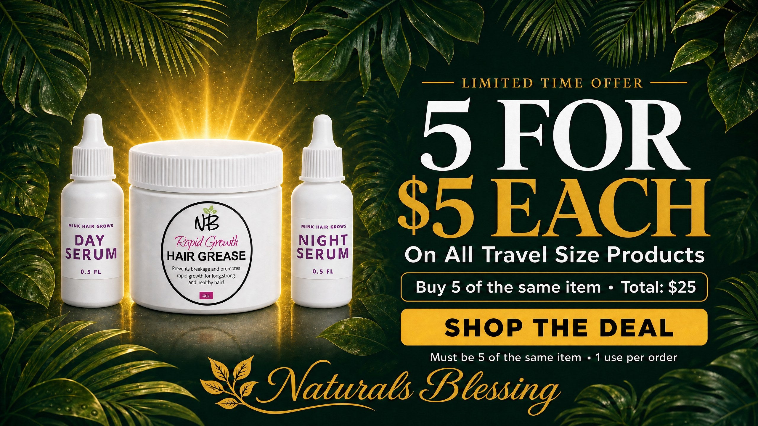 5 For $5 Each on All Travel Size Products — Shop the Deal